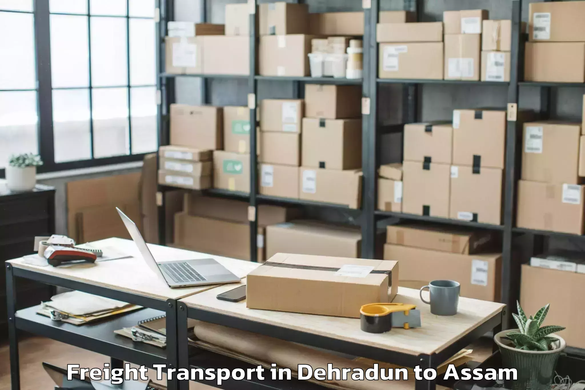 Comprehensive Dehradun to Sarupeta Pt Freight Transport